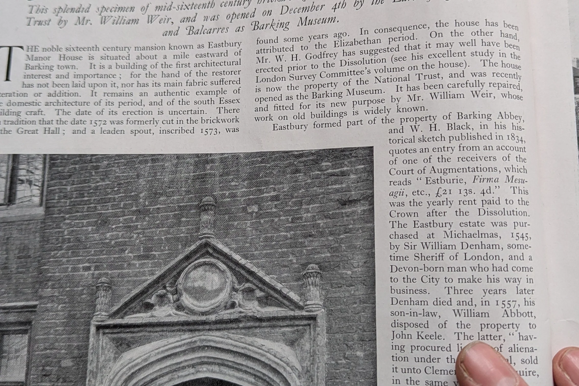 Curator's Highlight Tour at Eastbury Manor House