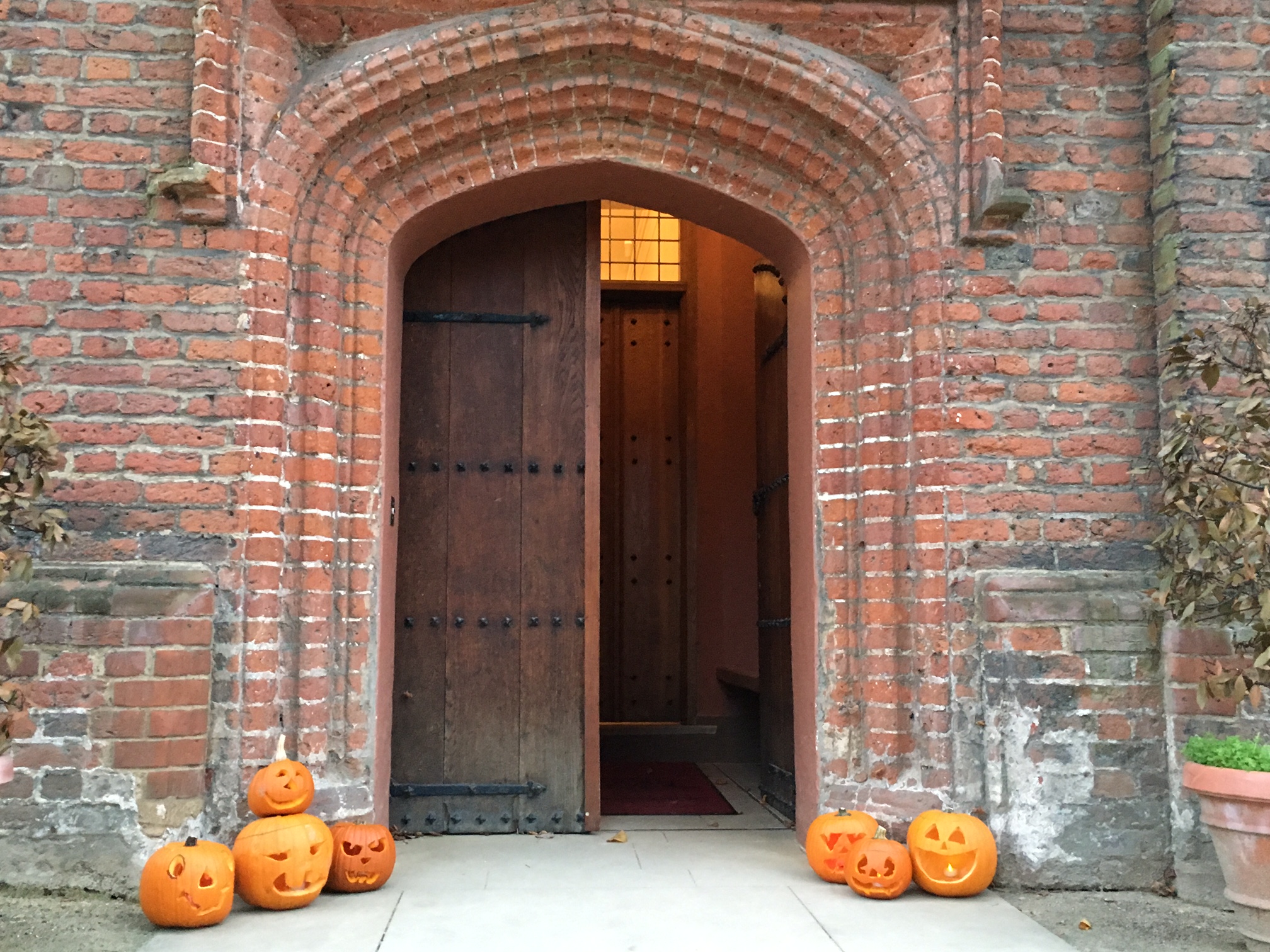 Pumpkins at Eastbury's front door